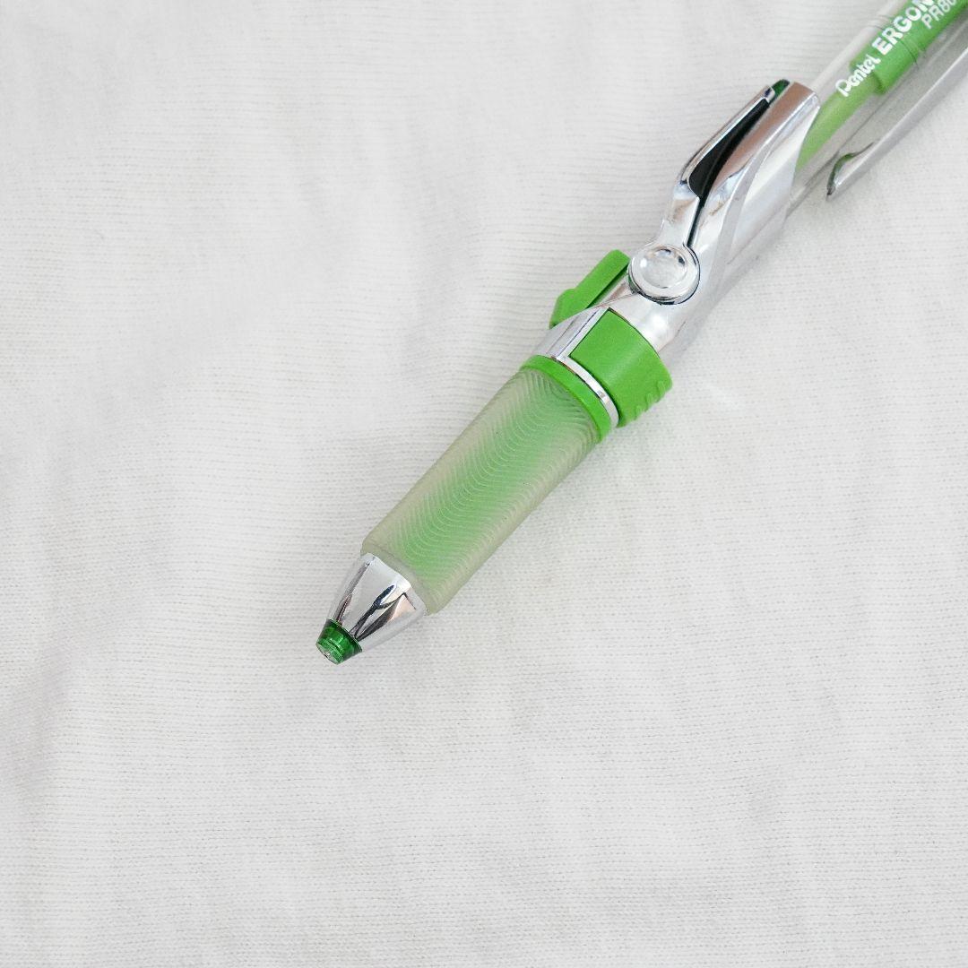 ぺんてる エルゴノミックス　ウィンググリップ グリーン 透明 限定