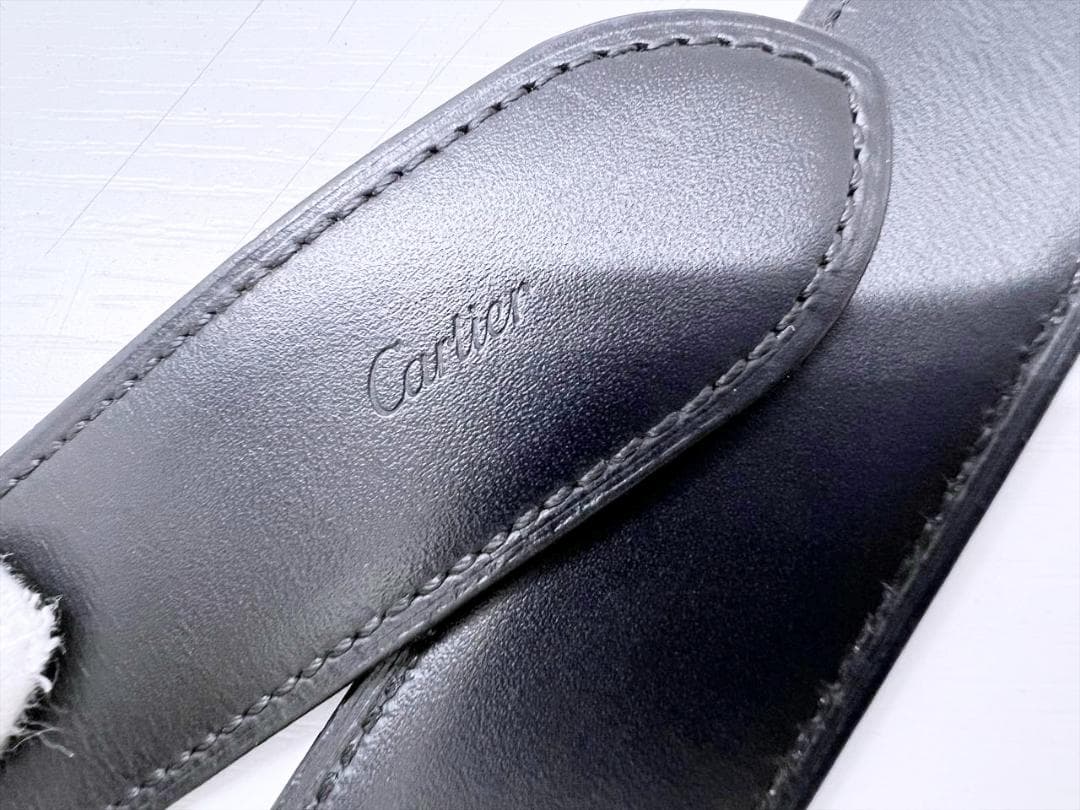 寸法約88～98ｃｍ　カルティエ　タンクアメリカン　スムースレザー　ベルト