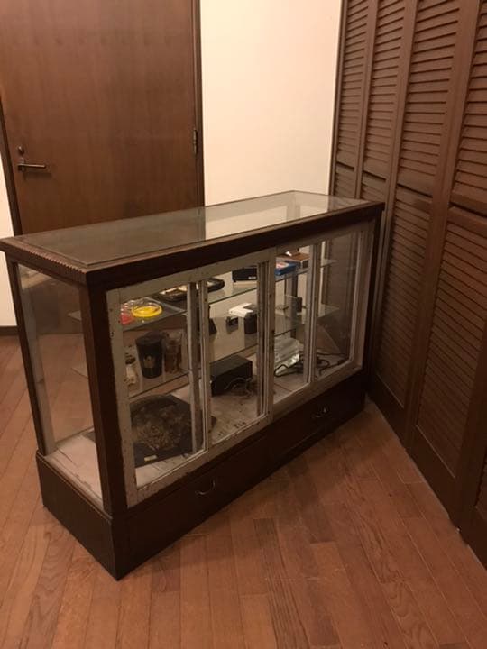 昭和レトロ　ガラス　ショーケース