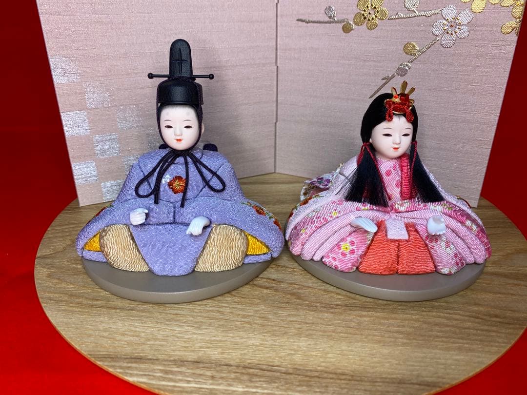 東京久月　木目込人形　ほのか　親王飾り・頭　杉田明十志　原作・木目込　新井久夫