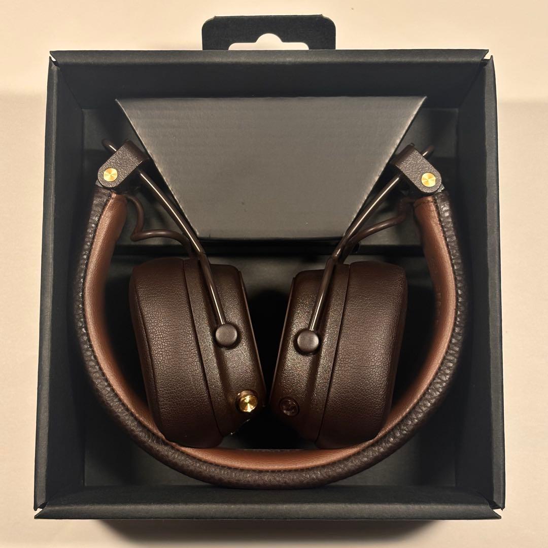 Marshall Major V ワイヤレスヘッドホン ブラウン