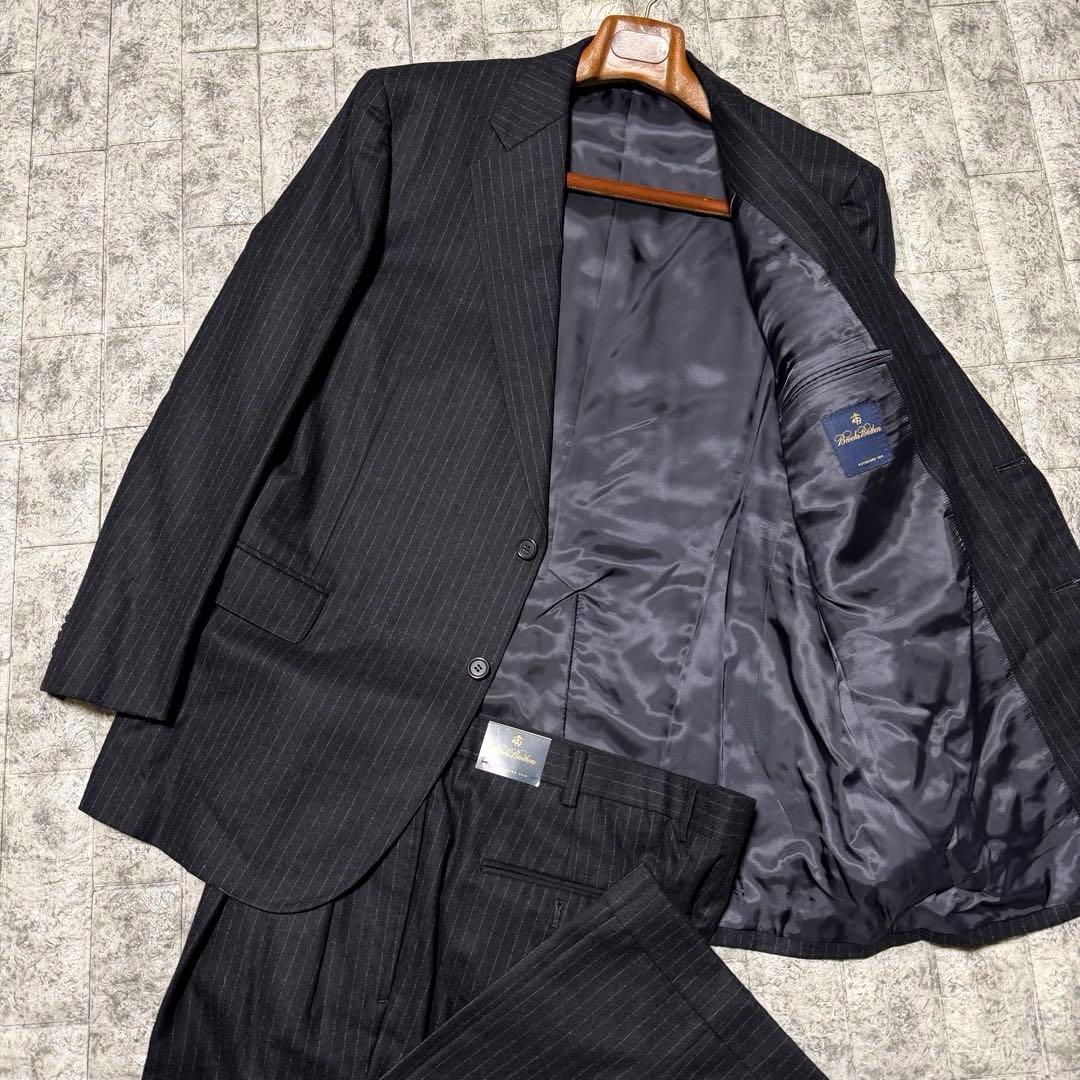 新品　ブルックスブラザーズ　スーツ　セットアップ　フランネル　大きいサイズ