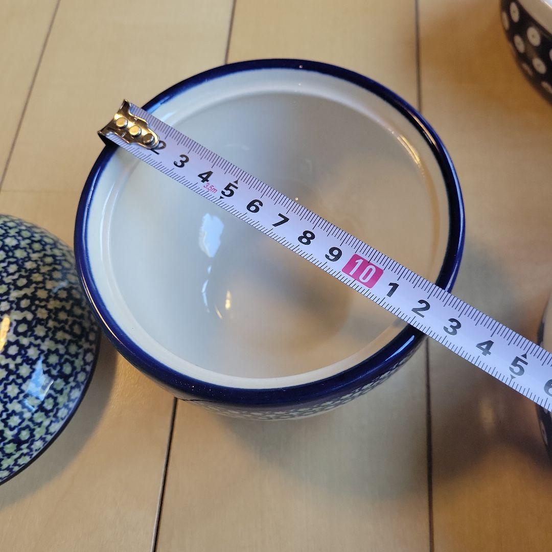 【ラスト1点】ポーリッシュポタリー　ザクワディ　オーバル大2枚　リンゴポット