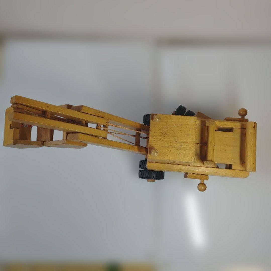 【希少】ドイツ製 fagus ファガス 木製 クレーン車 はたらく車 知育玩具