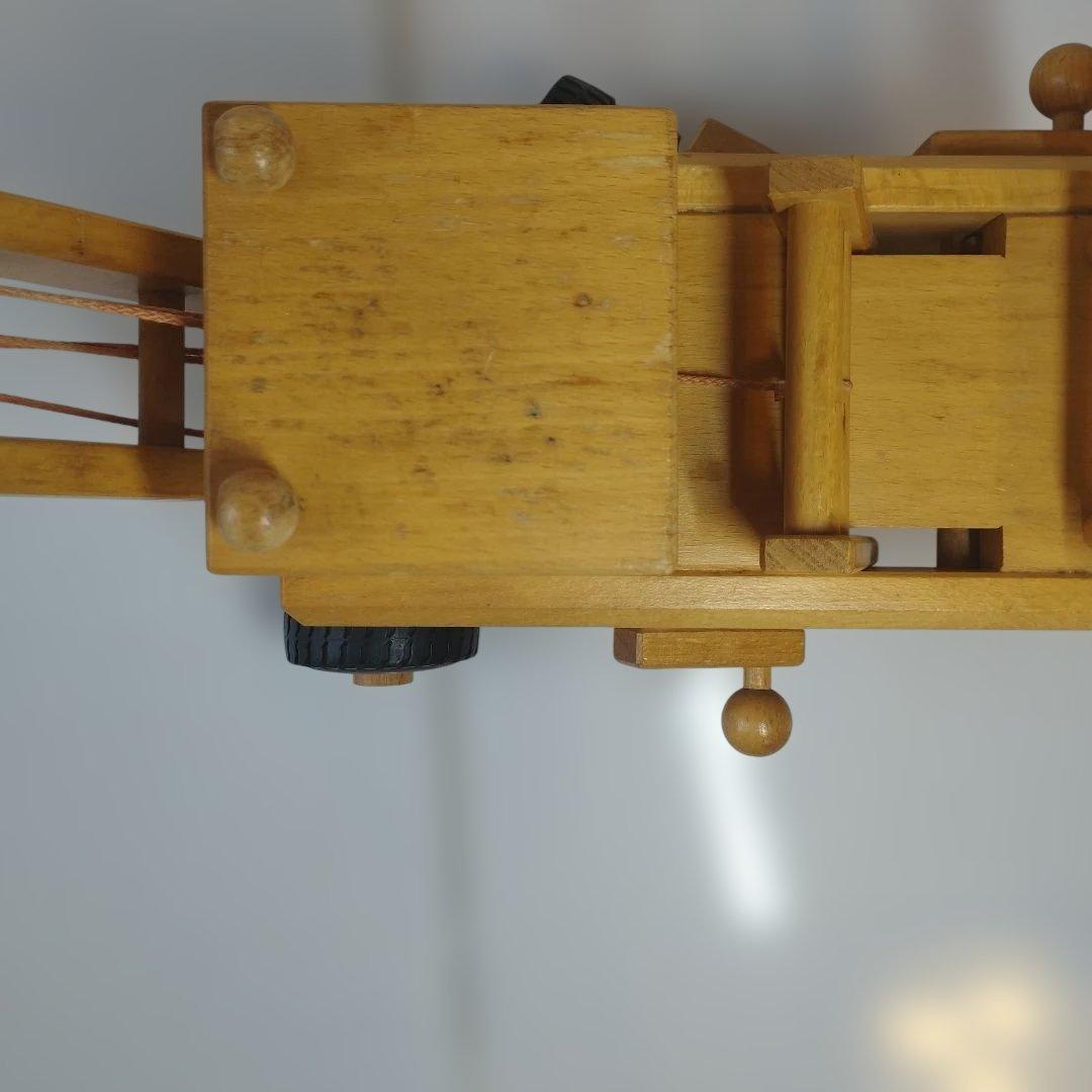 【希少】ドイツ製 fagus ファガス 木製 クレーン車 はたらく車 知育玩具