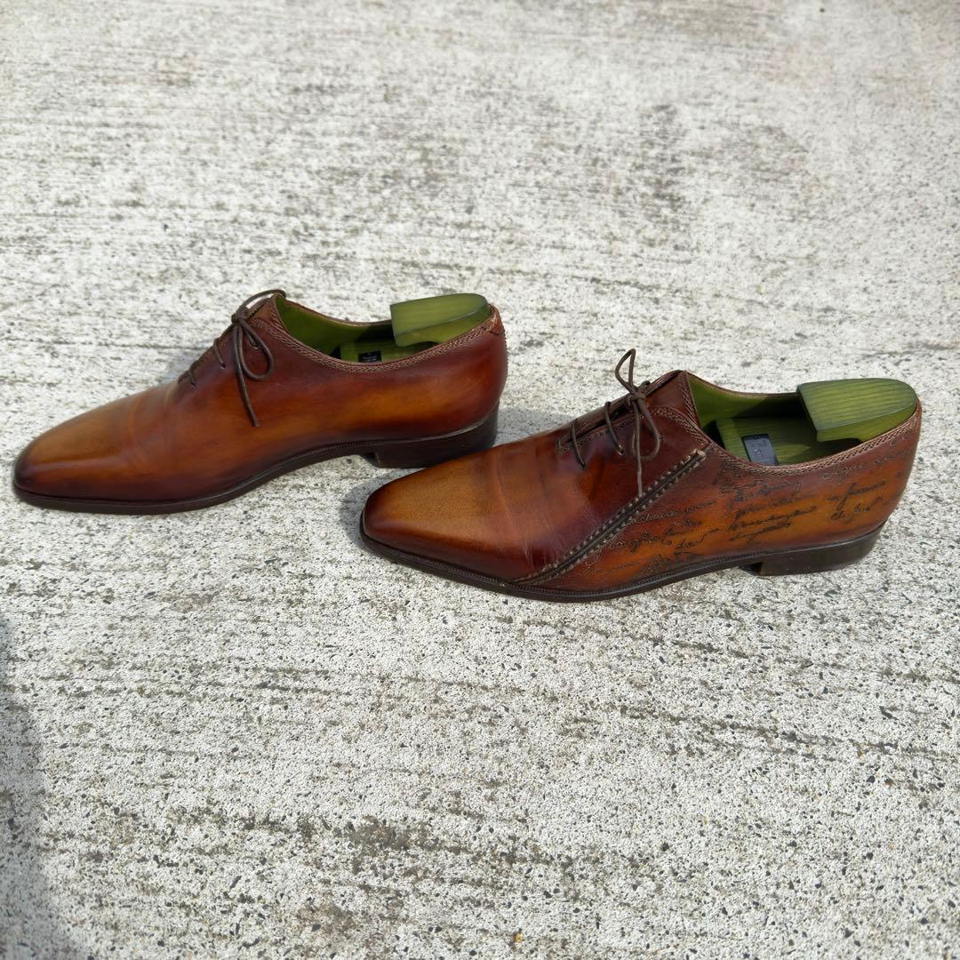 幻の名作 60万円 ベルルッティ スカーズ スクリットレザーシューズ 8.5