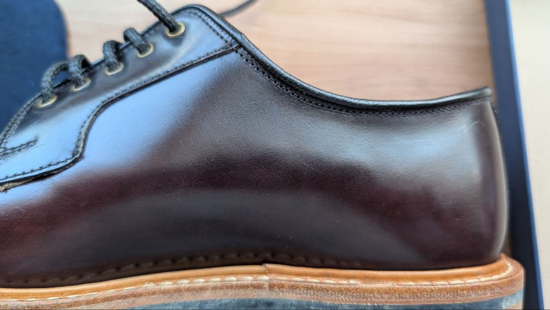 Tricker's Bobby 黒コードバン　ダービーシューズ