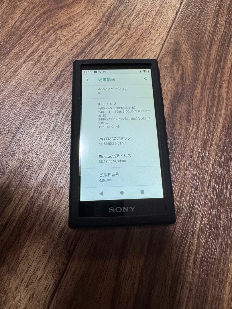 SONY NW-A100 カバー付き