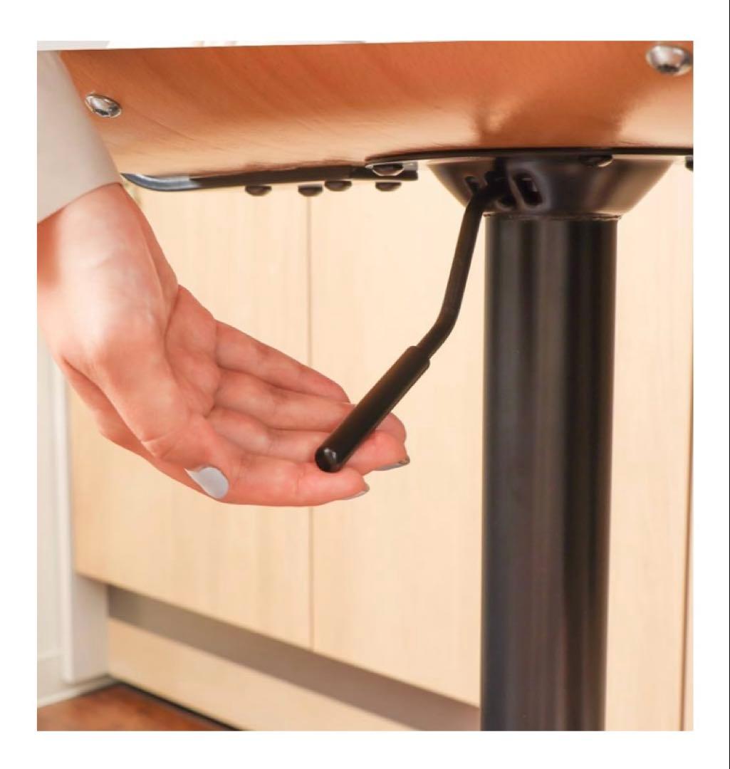 ヤマソロ バーチェア 曲木チェア カウンターチェア 疲れにくい 腰痛 昇降 回転