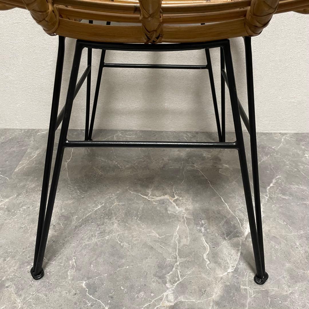 ラタンチェア ダイニングチェア　リビングチェア ラタン 籐 モダン アジアン