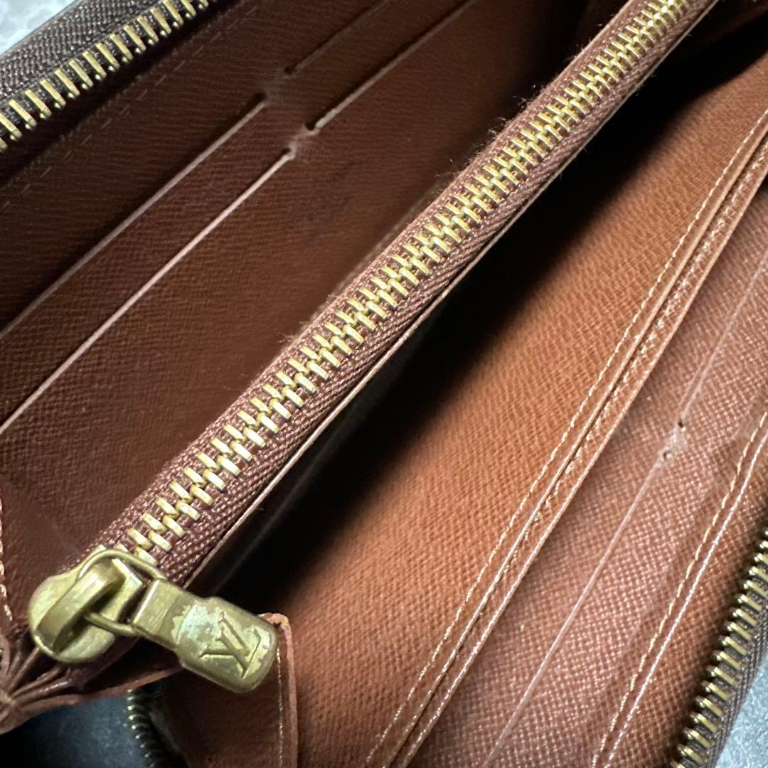 【訳あり】正規品 ルイヴィトン モノグラム 長財布 M60017 ファスナー不良