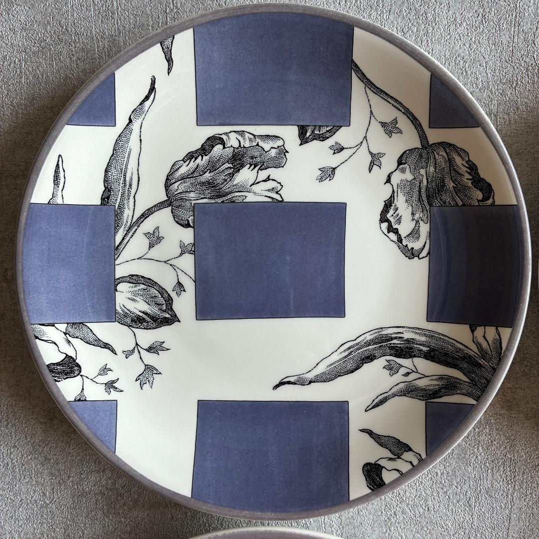 GIEN ジアン Allure カナッペプレート φ17cm4色4枚