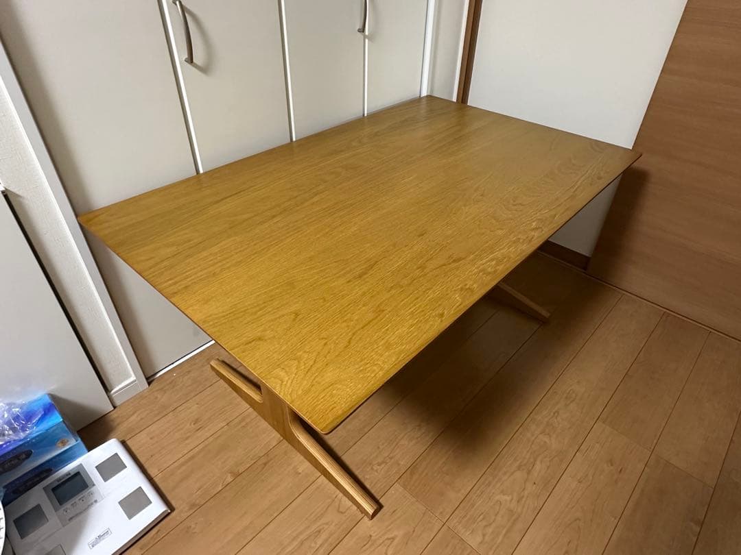 【りん♡さん】専用無印良品 リビングでもダイニングでもつかえるテーブル　オーク