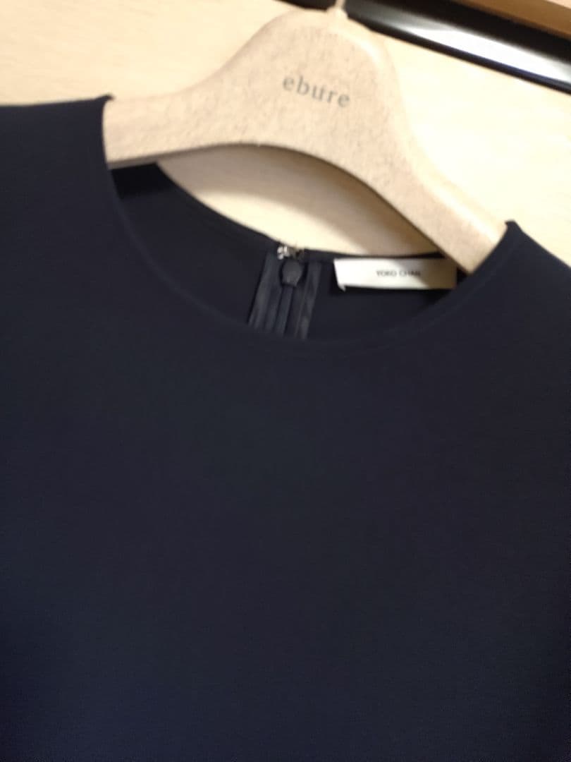 ✿　ヨーコチャン　ネイビー　サイズ40　ヘムギャザーブラウス