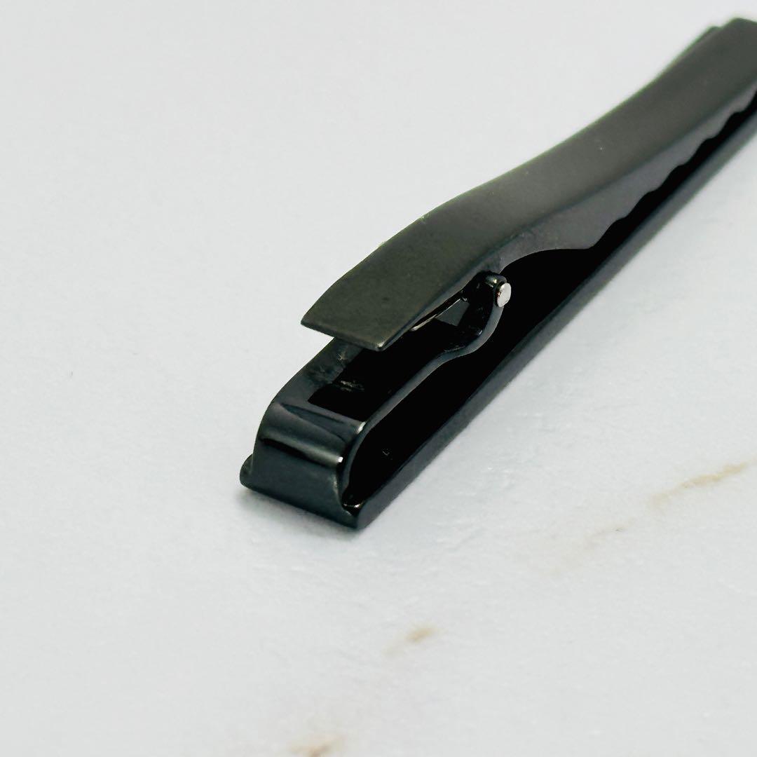 LOUIS　VUITTON　モノグラム　シャンゼリゼ　ネクタイピン　ブラック