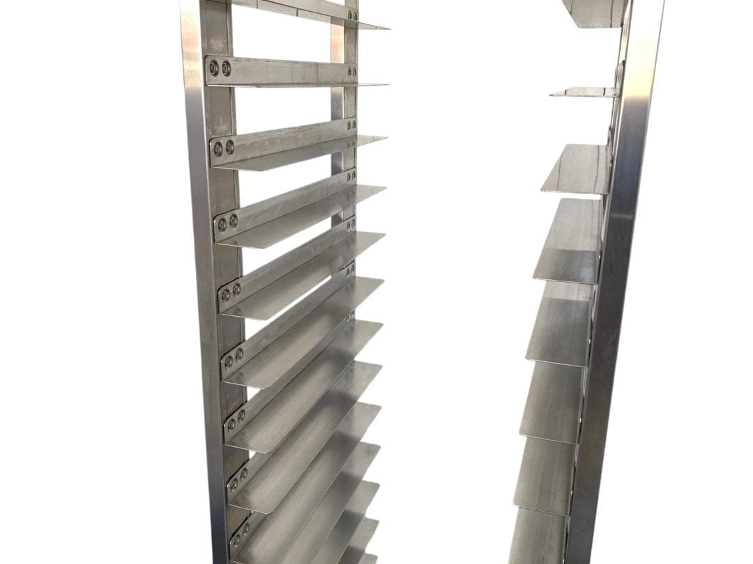 タニコー 業務用ステンレス製ベーカリーラック 16段 キャスター付 パンラック