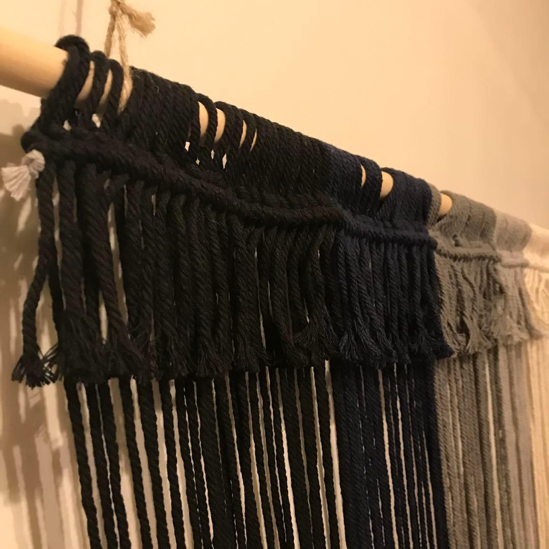 大型マクラメ？シンプル壁飾り。北欧インテリア