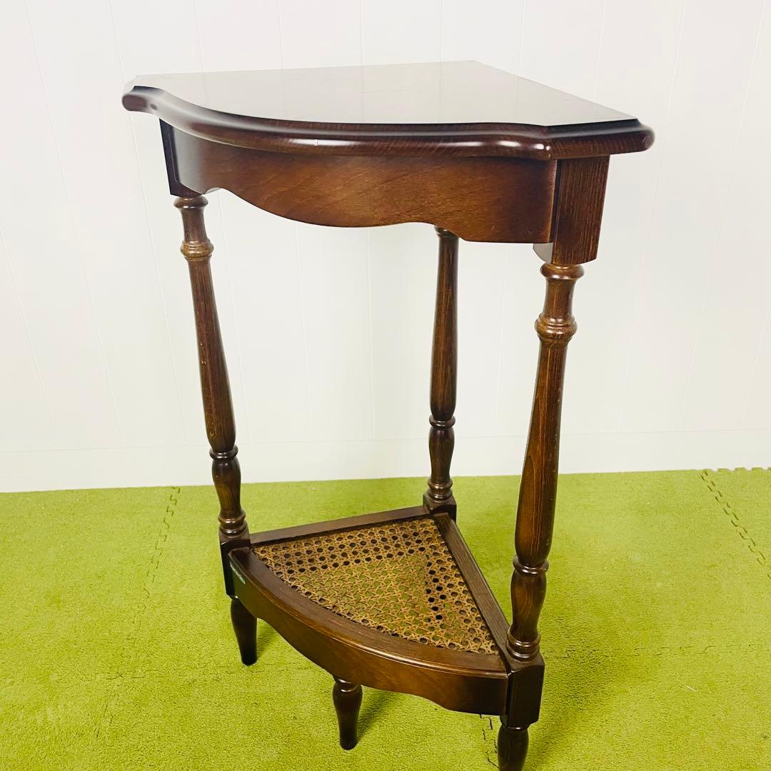 カリモク コロニアル　オールドカリモク　コーナーテーブル コーナーラック