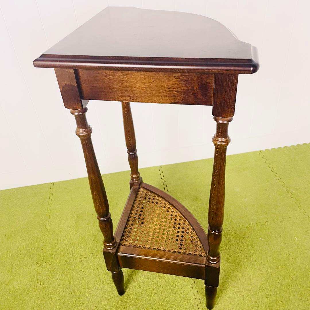 カリモク コロニアル　オールドカリモク　コーナーテーブル コーナーラック