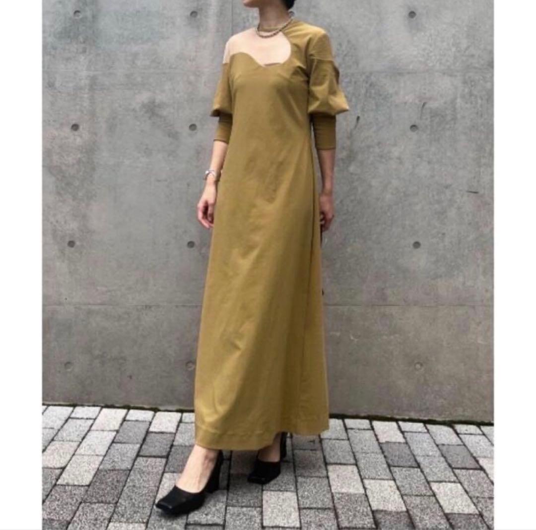 【最終値下げ】ameri LAKECURVE TRICOT RIB DRESS