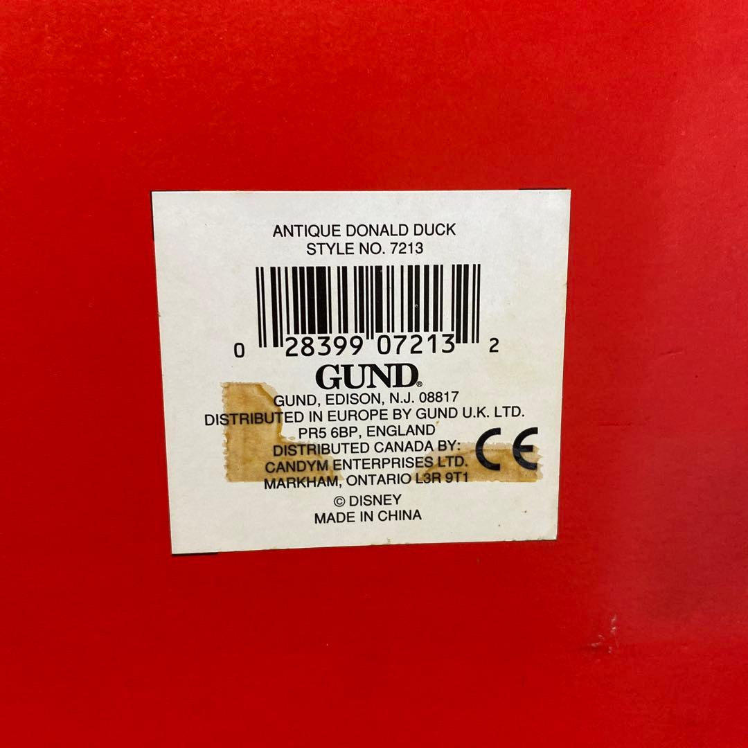 ヴィンテージ　ドナルドダック　デイジーGUND ぬいぐるみ 箱入 ビッグサイズ