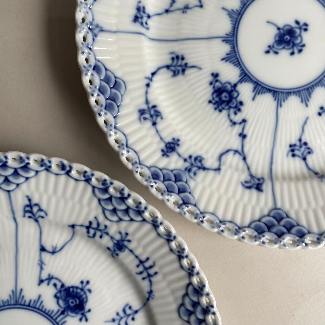 ロイヤルコペンハーゲン フルレース プレート 2枚セット 19cm