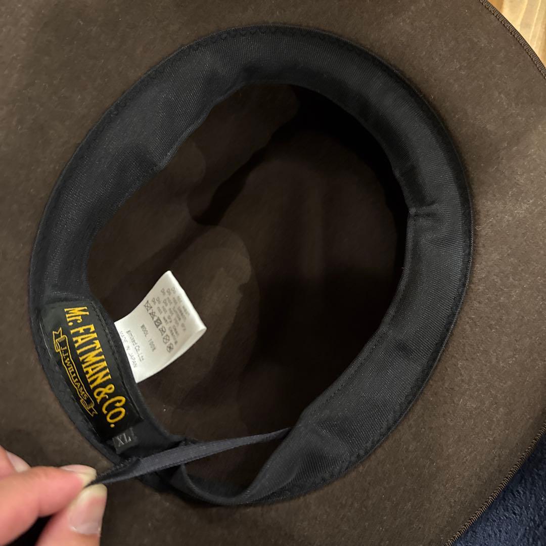 超美品　日本製　Mr. FATMAN&CO. ブラウンウールハット XL