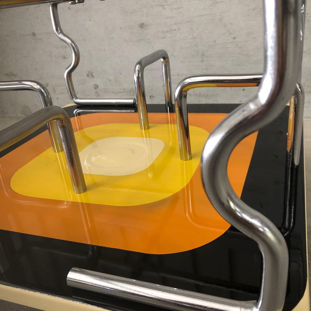 本棚　回転式　事務用品　当時物　オレペン　昭和　レトロ　スペースエイジ　モダン