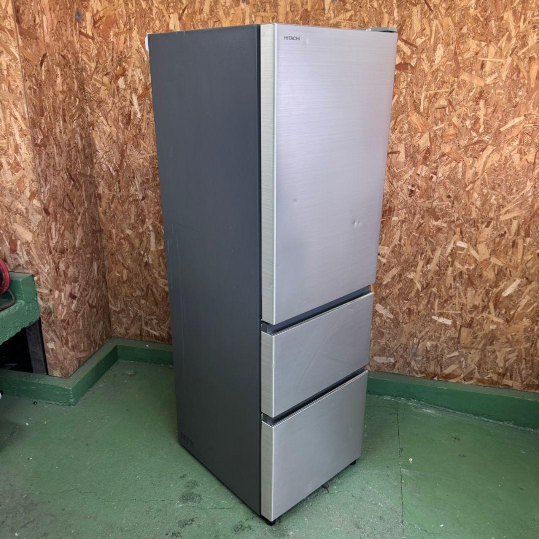 289 大型冷蔵庫　右開き　自動製氷機付　美品　300L強　保証込　大人気モデル