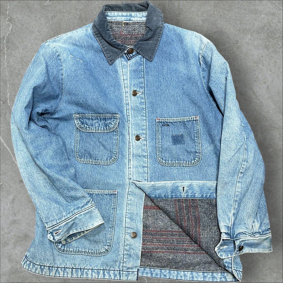 70s 80s ビンテージ ブランケット カバーオール 襤褸 ボロ