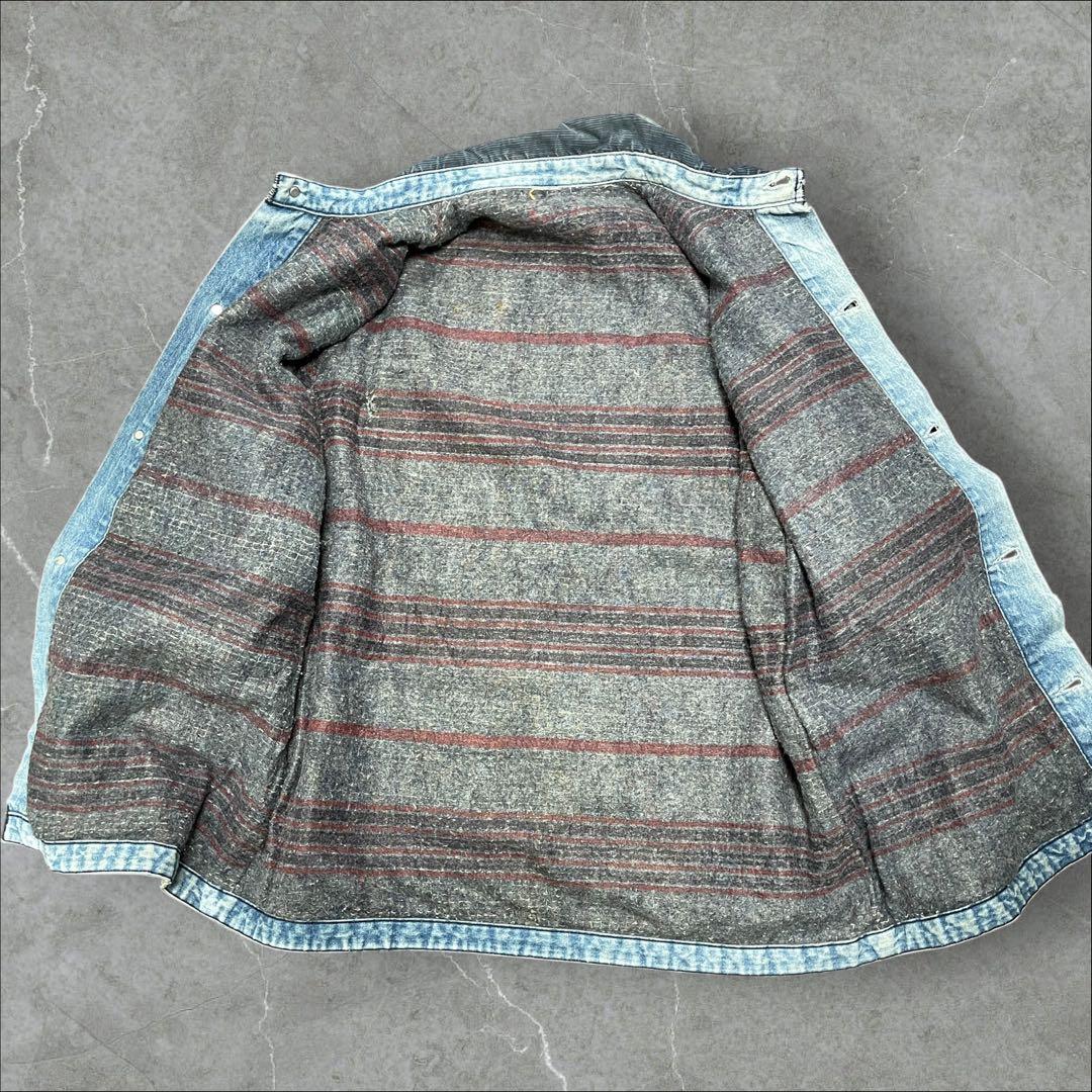 70s 80s ビンテージ ブランケット カバーオール 襤褸 ボロ