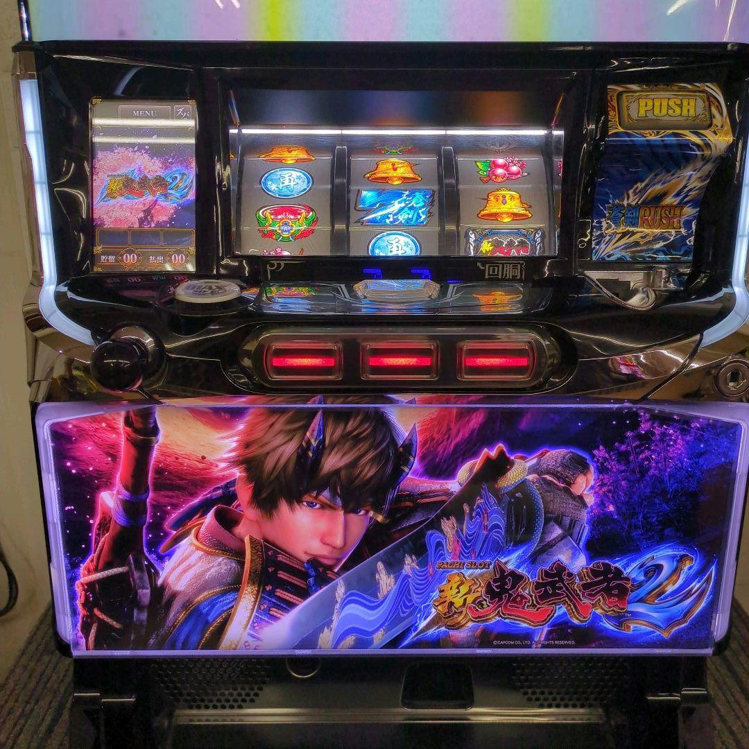 パチスロ実機　新鬼武者２　不要機付　送料無料