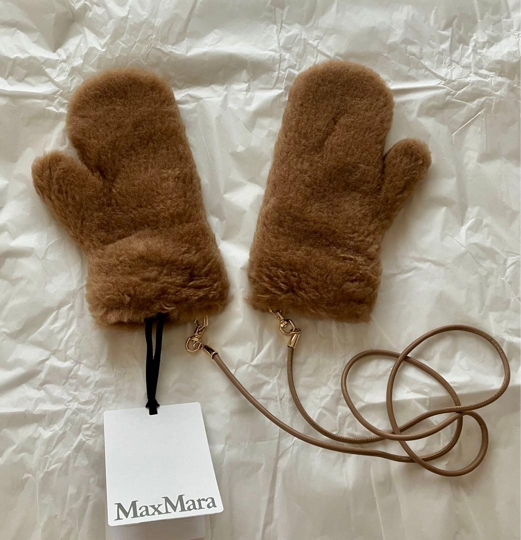 MAX MARA マックスマーラ テディベア　ミトン　手袋　M/L