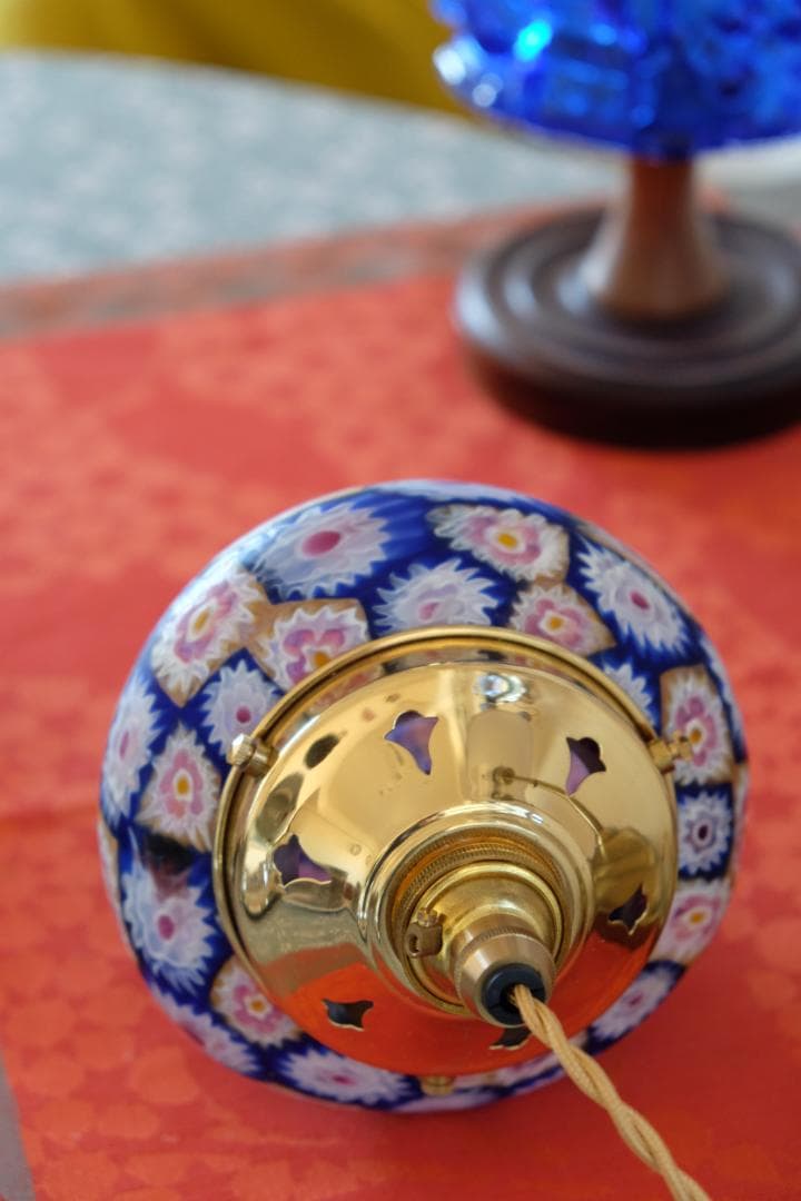 アンティーク ランプ 照明 ライト/吹きガラス/フランス/ムラノガラス ムラーノ