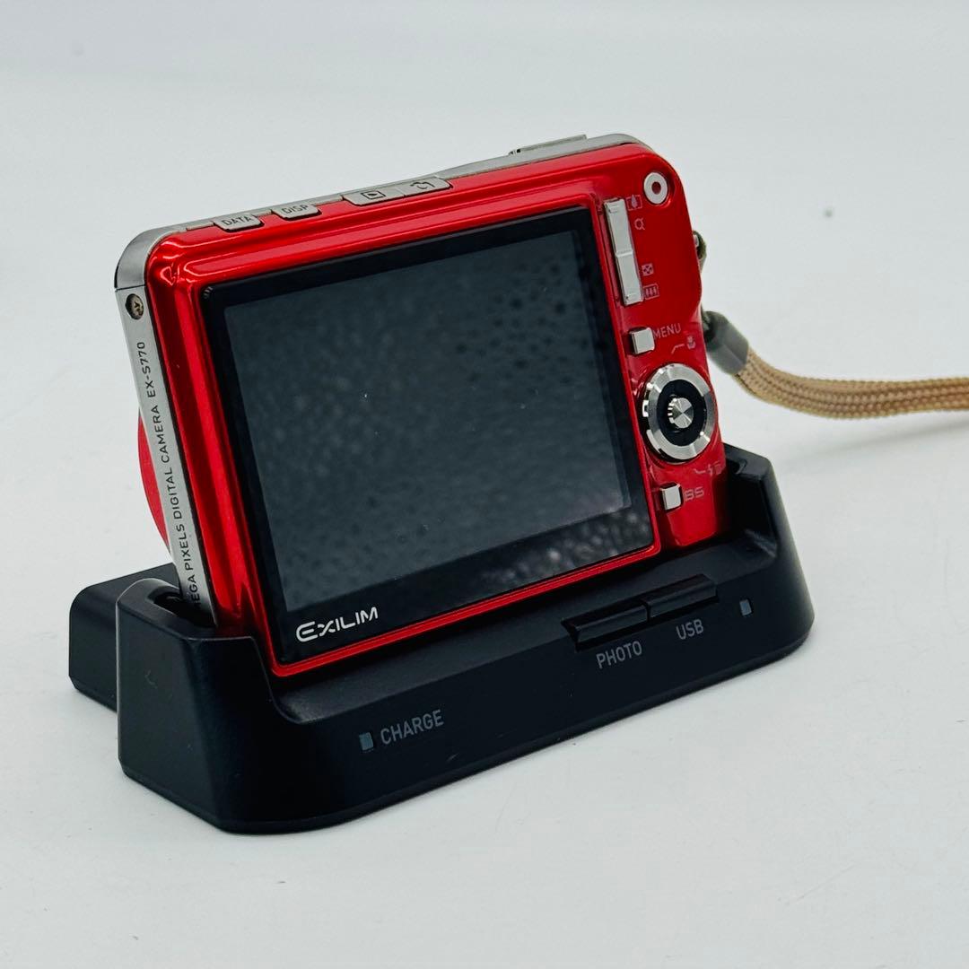 【美品】CASIO EXILIM EX-S770 レッド★希少色・動作確認済み