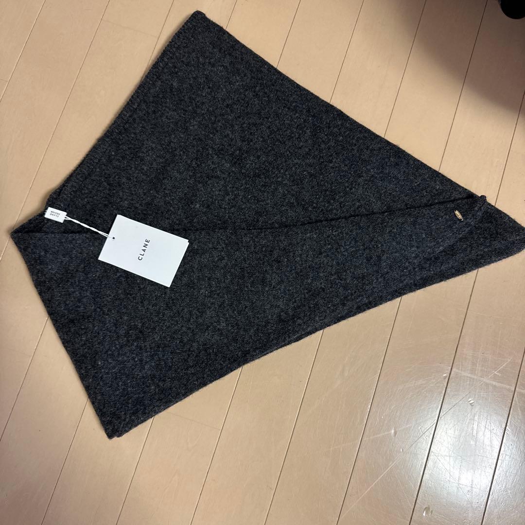 新品タグ付きclane yak knit stole グレー