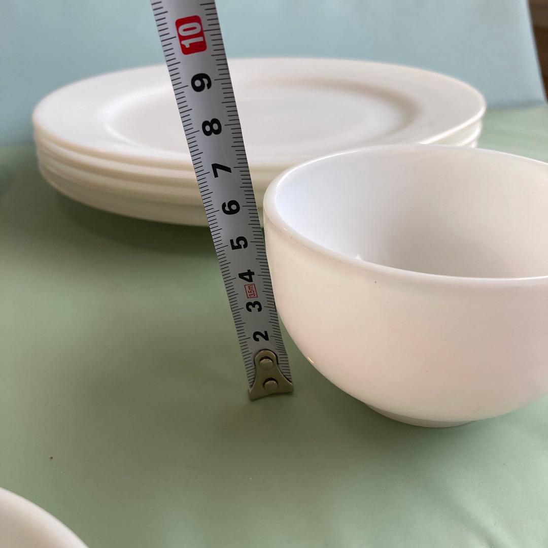 食器 HAZEL Ware 12pc WHITE LUNCHEON SET