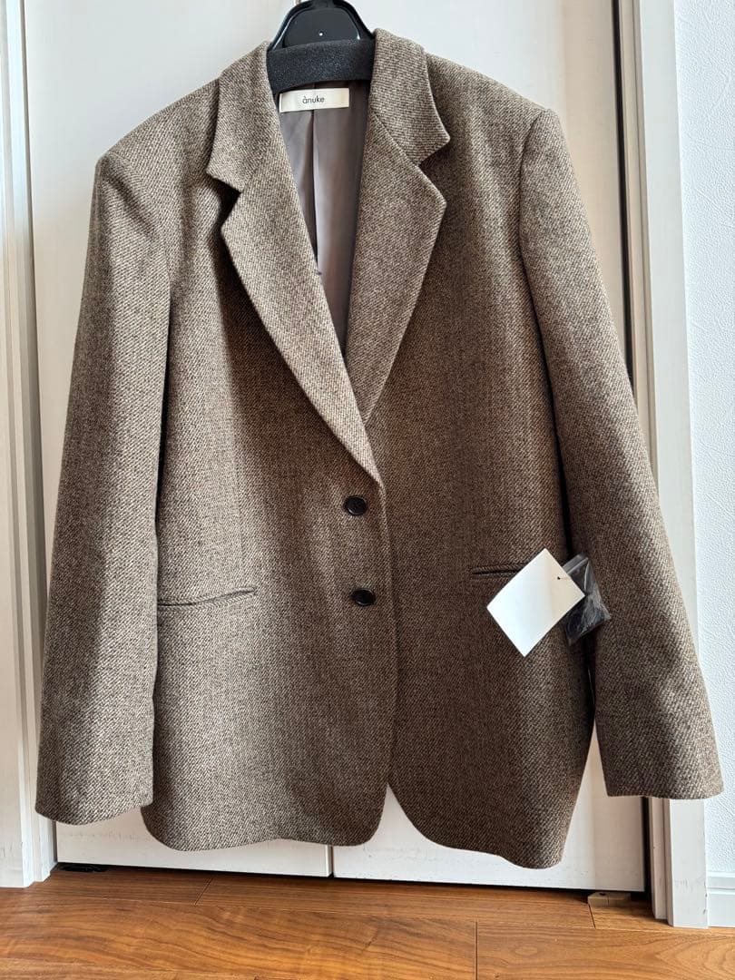 新品タグ付き⭐︎anuke Herringbone Wool Jacket 38
