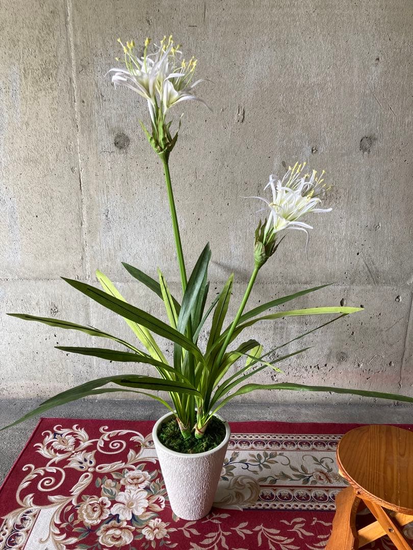 光触媒　人工観葉植物　ウォールグリーン　フェイクグリーン　ドラセナユッカ花付き