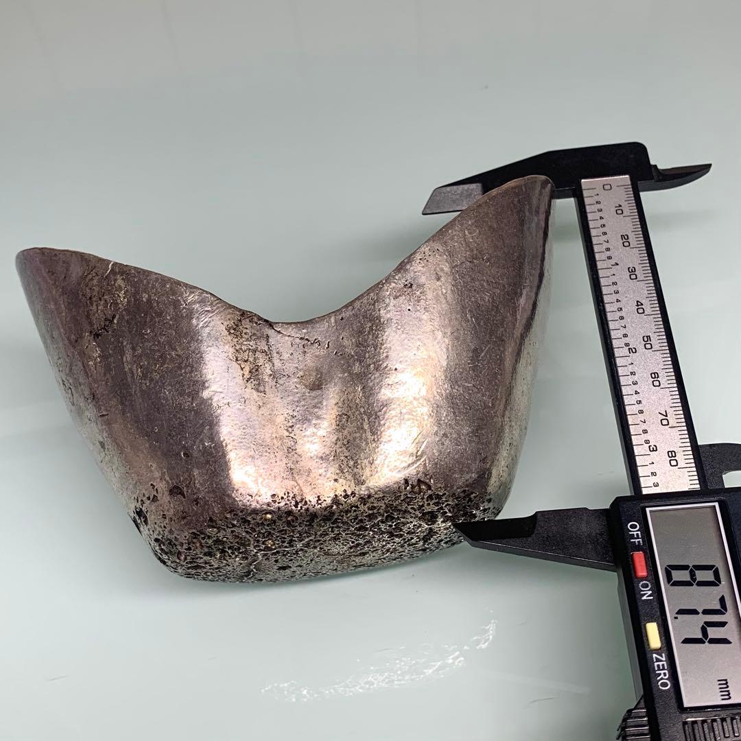 古銭　巨大な銀錠　銀元宝 清国嘉慶年月 五十两 官銀 儲備銀　参考品約1796g