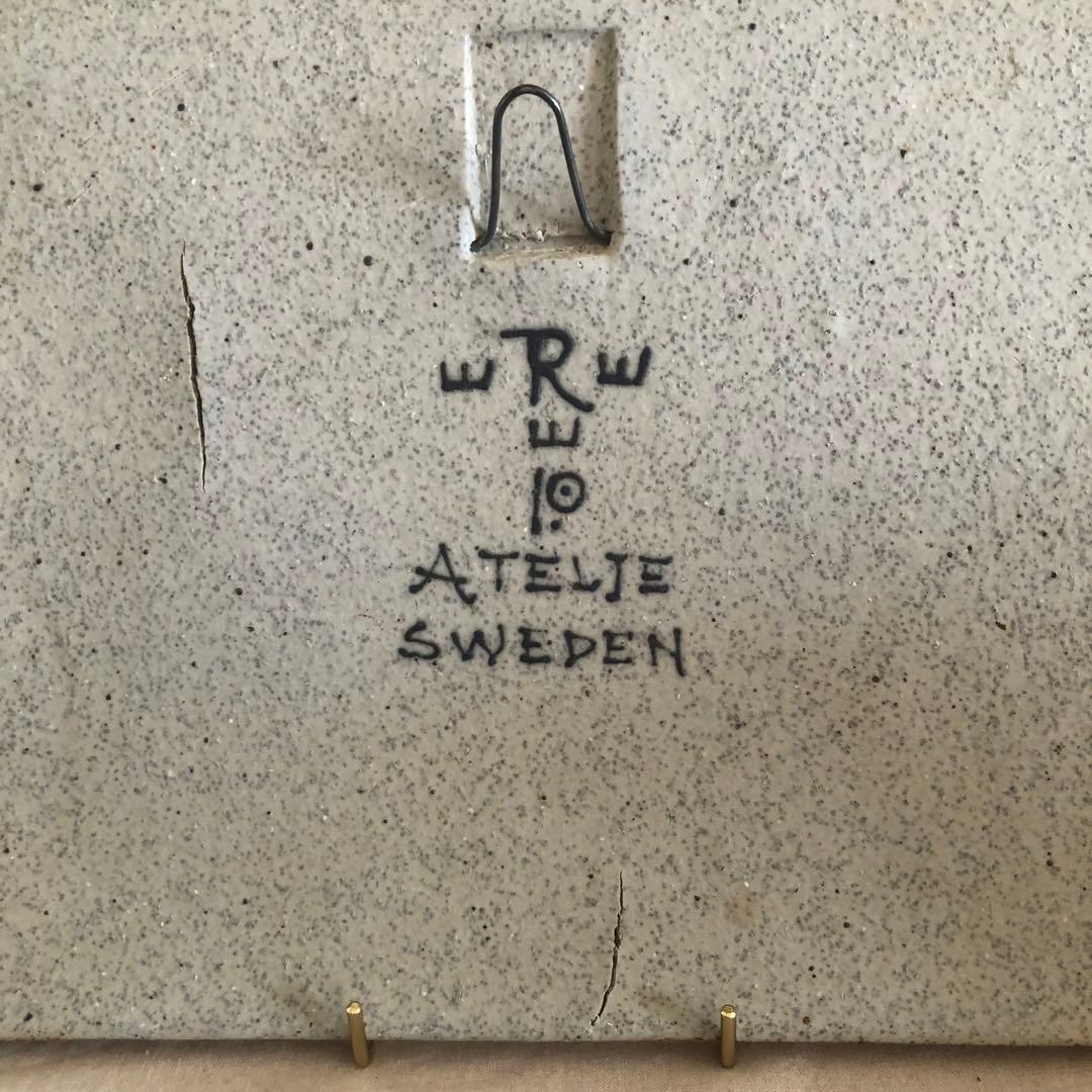 北欧　Inger Persson インガーパーソン　陶板　アンティーク