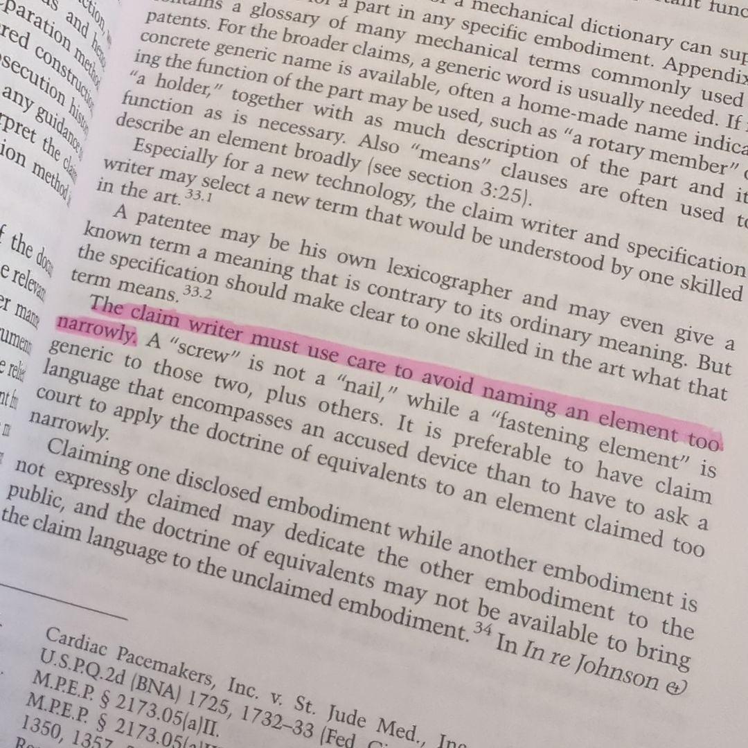 Mechanics of Patent Claim Drafting ランディス