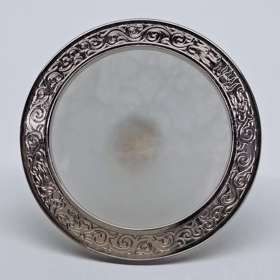 白玉の印材と印泥壺、銀装飾・紅玉　中国・深圳【松源工芸】