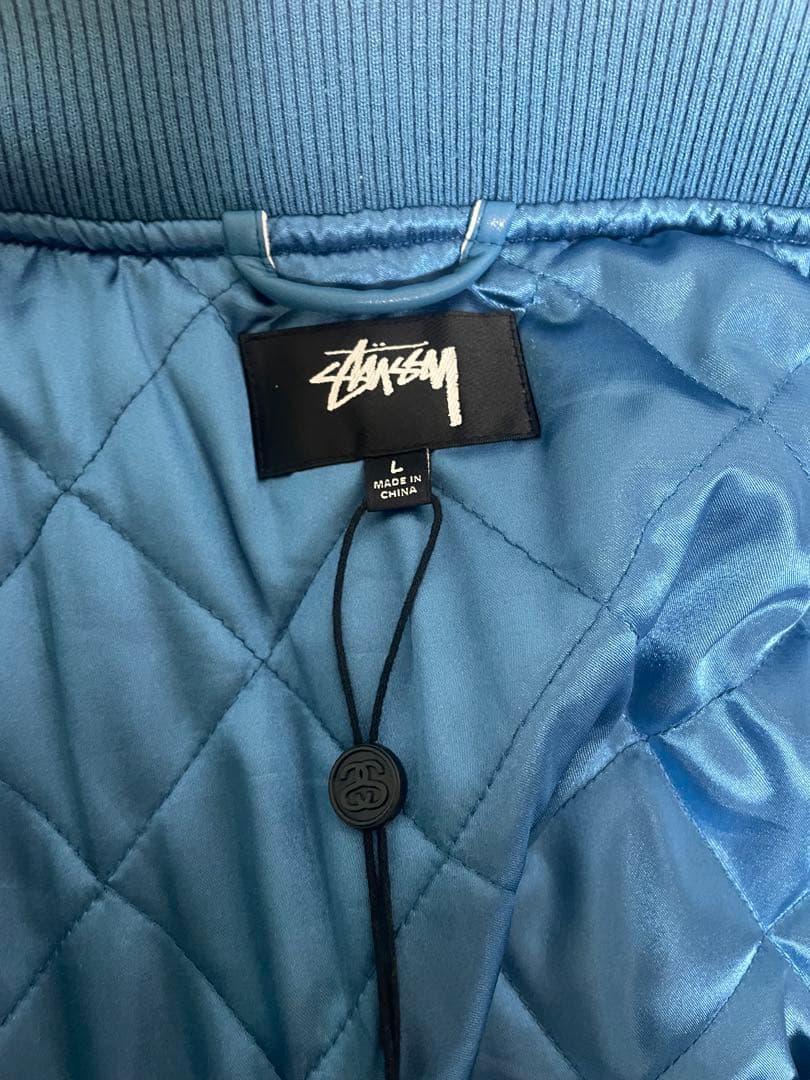 た*あ様 レア　stussy スタジャン Lサイズ 青