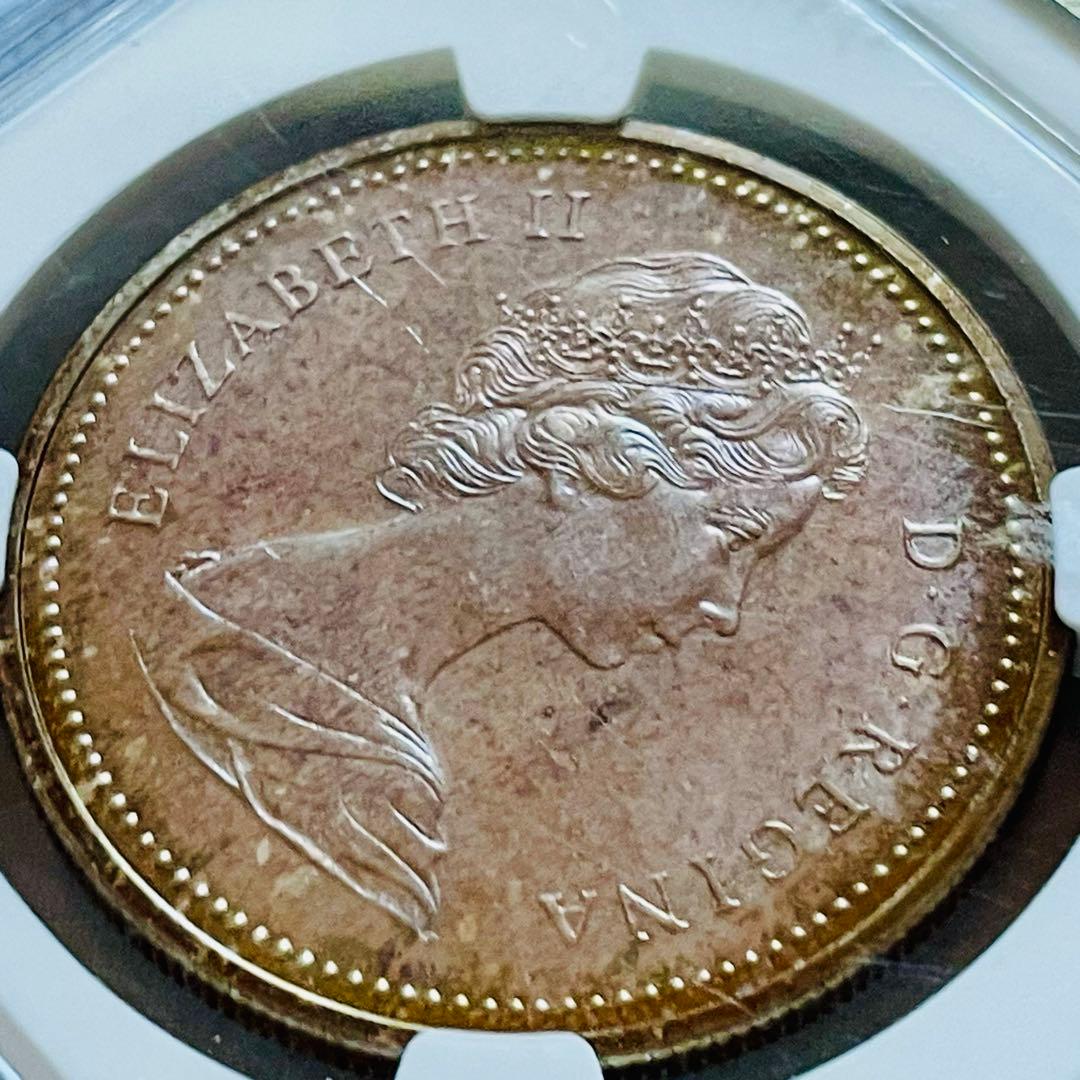 カナダ ブリティッシュコロンビア 銀貨 1971 NGC SP66★ 1ドル