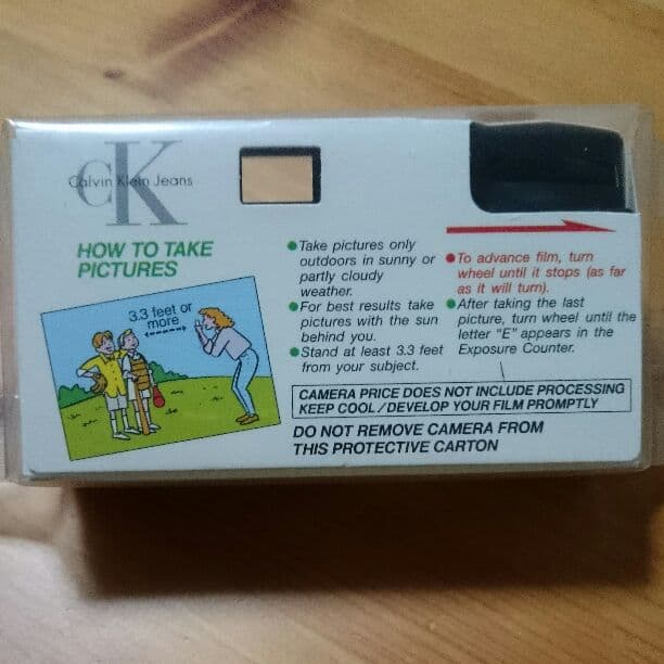 カルバンクライン使い捨てカメラ
