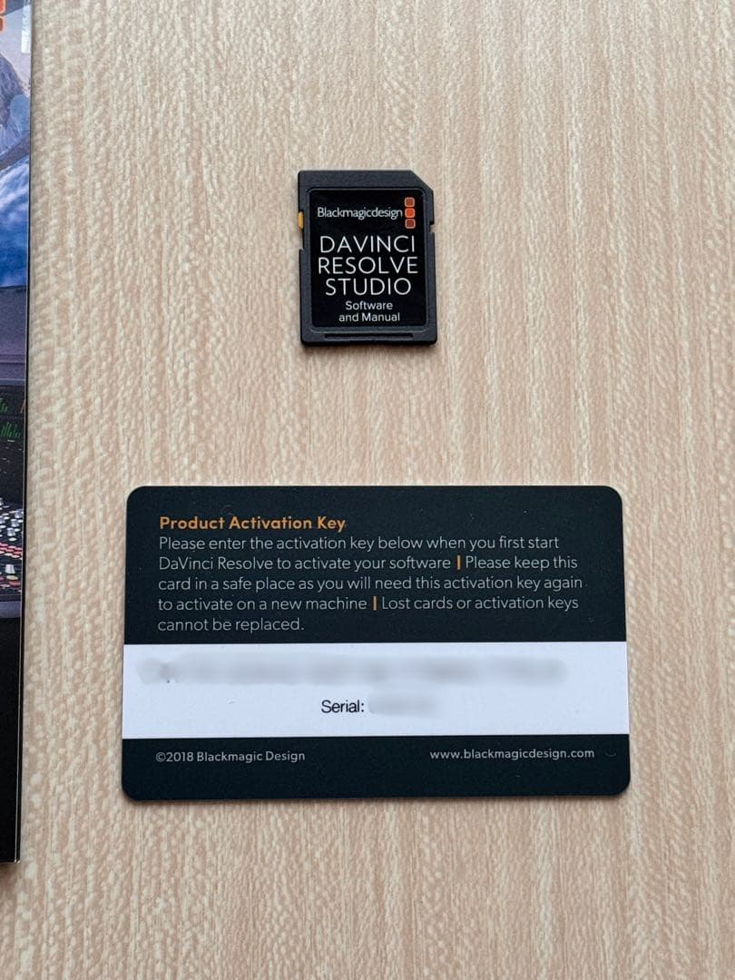 DaVinci Resolve Studio ライセンスキー 【新品・未使用】