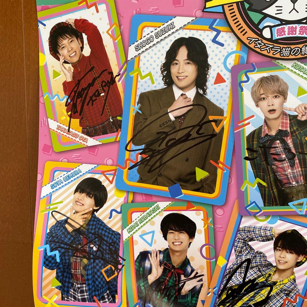 猫のひたいほどワイド 8周年 感謝祭 直筆サイン入り ポスター