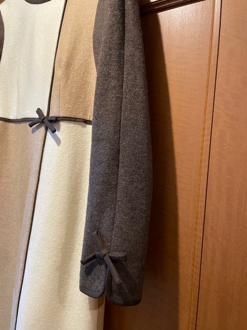 未使用に近い　美品　エムズグレイシー　ウール長袖　ワンピース　40 M〜L