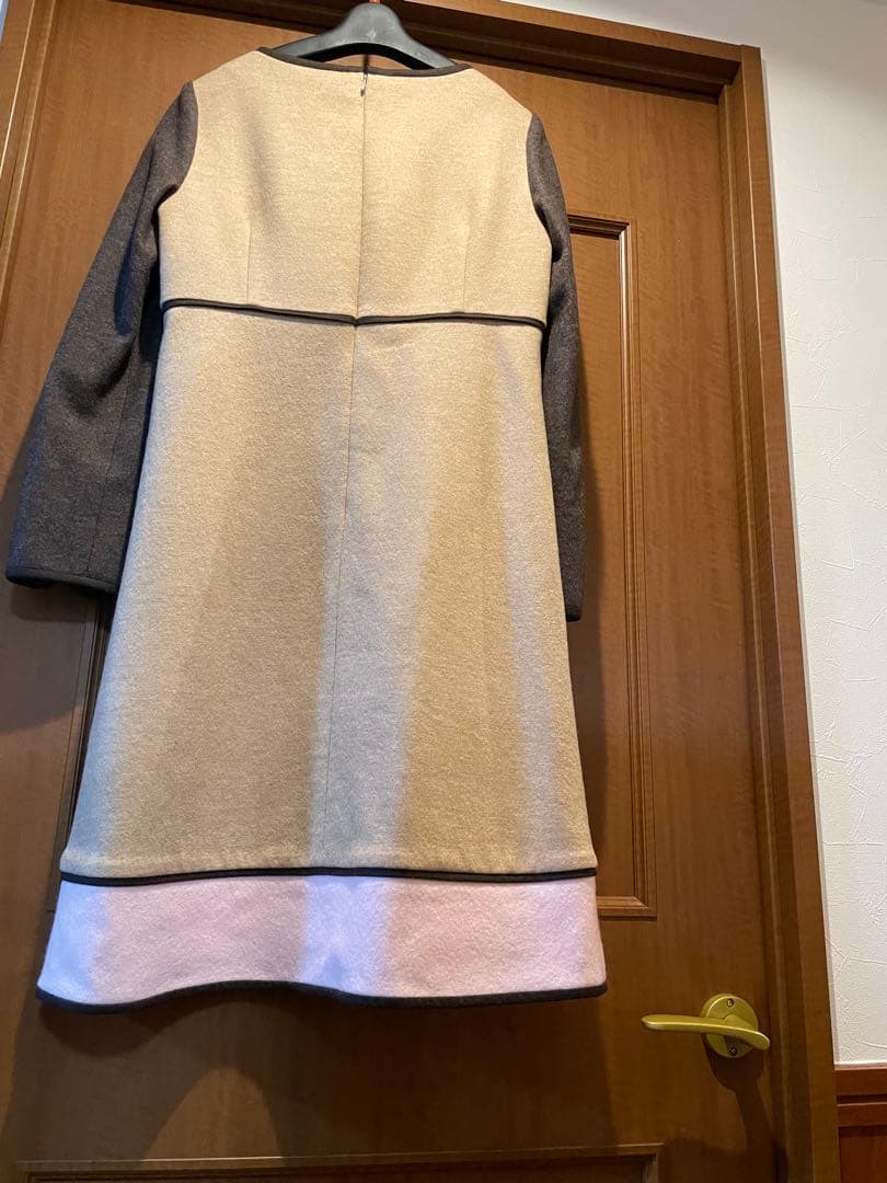 未使用に近い　美品　エムズグレイシー　ウール長袖　ワンピース　40 M〜L